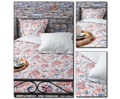 Lovely Casa HP40100001 Paloma-Funda de edredón 260 x 240 cm, 2 Fundas de Almohada de 63 x 63 cm, algodón, Color Beige