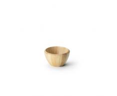 Continenta Ensaladera de Madera de árbol de Caucho, Madera Cuenco de Madera Cuenco, frutero, tamaño: diámetro 15,5 x 6 cm, de Goma algodón