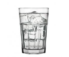 Juego de 3 pcs Claro Vasos Estilo Americano highbal Zumo de Cristal 365 ml por RAYANDIRECT