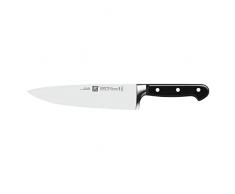 ZWILLING Cuchillo de cocina , Longitud de la hoja: 20 cm, Hoja ancha, Mango especial de acero inoxidable/plÃ¡stico, Profesional S