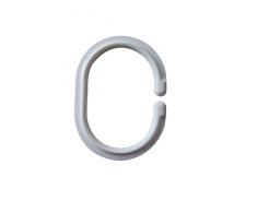 Ridder 494010-350 Anillas para Cortina de Ducha 12 pcs, Blanco