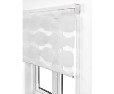 Estoralis JEOR Estor Enrollable Doble Tejido, Noche y dÃ­a, Blanco, 125 x 175 cm