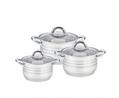 MAESTRO MR-3513-6L JUEGO DE OLLAS (2,9L, 5,1L, 6,5L) MR-3513-6L