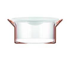 Bodum - K11712-18 - Hot Pot Set - Fuente de Horno con Tapa de Silicona - 2,5 l - Color Cobre