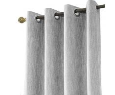 Melodieux 1 Pieza Cortinas Opacas para SalÃ³n y Dormitorio Cortinas Termicas Aislantes para Puertas Exteriores, Gris/168x229cm