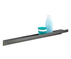 Wenko 23905100 Montella - Bandeja de Aluminio para recipientes con Tornillos (50 x 5 x 8 cm), Color Antracita