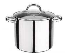 GSW Stahlwaren GmbH Olla con Tapa de Cristal, Plata/Claro, 24Â x 22Â cm, 10Â L