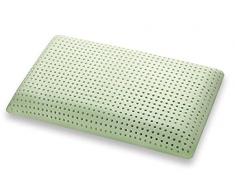 Marcapiuma â CojÃ­n de Memory Bio Green Natural con Hierbas Oficiales de jabÃ³n â Almohada Memory Bio con Funda 100% algodÃ³n Dispositivo mÃ©dico CE DetracciÃ³n 19% ortopÃ©dico antiÃ¡caros Made in Italy