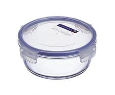 Luminarc Pure Box Active - Recipiente hermético de vidrio, redondo, tamaño 0,92 litros