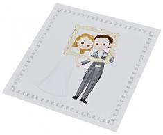 Mopec JX464 ParticipaciÃ³n novios Pop & Fun photocall con sobre, Pack de 25, Cartulina, Multicolor, Talla Ãºnica