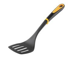 Tefal Chefclub - EspÃ¡tula de plÃ¡stico resistente con anillo de silicona seguro, resistente a las manchas, olores, termoresistente, apta para lavavajillas, negro y amarillo, K26332