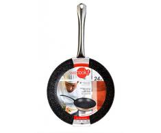 Wecook Professional SartÃ©n Aluminio Forjado 26 cm, inducciÃ³n, Antiadherente EcolÃ³gico Piedra sin PFOA, Mango Acero, Apta Todas Las cocinas, vitroceramica, Gas, lavavajillas, Negro/Cobre