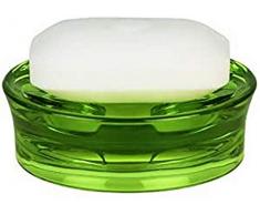 Spirella colección MAX Light, Bandeja para Pastilla de jabón 3,5 x 10,5 x 10,5 cm, Acrílico, Verde