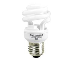SYLVANIA Bombilla Espiral E27, 8 W, Amarillo
