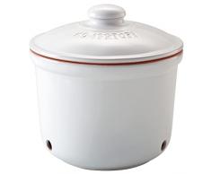 Römertopf Olla para conservar alimentos (20 x 21 cm), color blanco