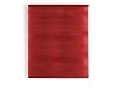 Blindecor Iris | Estor enrollable Traslúcido Rayado | Rojo | 140x180 cm (ancho x alto) | Tamaño de la tela 137x175 ( ancho x alto )