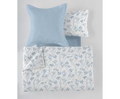 ES-Tela - Juego de Funda nórdica Estampada Paola (5 Piezas) - Color Azul - Cama de 150 cm. Incluye Funda(s) de cojÃn - 50% Algodón / 50% Poliéster - 144 Hilos