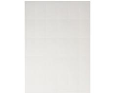 Mopec Tarjetas precortadas en Blanco con Textura, Pack de 5 Hojas, Cartulina, 0.02x30.00x22.00 cm, 5 Unidades