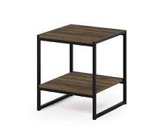 Furinno Mesa Auxiliar, Roble, Columbia Nogal, 40 x 40.39 x 45.72 cm