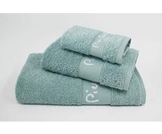 Pierre Cardin - Juego de 3 Toallas PC Logo - Tocador, Lavabo y Ducha - Turquesa, 93665