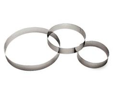 Paderno 47530-16 - Molde Cortador para Tartas (Acero Inoxidable, 16 cm)