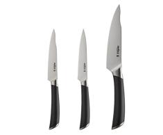 Zyliss E920278 Comfort Pro Juego de Cuchillos de 3 Piezas, MÃºltiples TamaÃ±os, Acero Inoxidable AlemÃ¡n, Mango Negro, Set de Cuchillos de Cocina Profesional, Apto Para Lavavajillas, 25 AÃ±os de GarantÃ­a