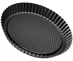 Zenker Molde rizado para tartas, diÃ¡metro 28 cm, acero con revestimiento antiadherente, color negro. 1 ud.