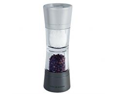 Cole & Mason Lincoln Duo - Molinillo de Sal y Pimienta (Acero Inoxidable, 6,2 x 6,2 x 18,9 cm), Color Gris