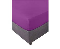 Miracle Home Ajustable ElÃ¡stica - SÃ¡bana Bajera, Cama 105, Violeta