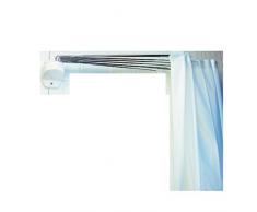 Spirella, Blanco colección Ombrella, Cabina baño (Cortina y Estructura), 100% PVC, 200 X 170