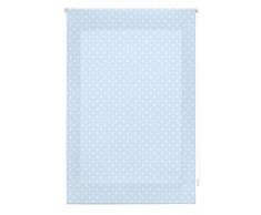 Blindecor - Estor Enrollable, Tela , Azul con motas blancas, 110 x 180 cm