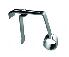 Trim & Tram 5906 C196 Soporte de Barra para Maletero de persiana, Metal, níquel Mate, diámetro 20