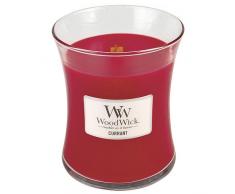WoodWick 92117 - Grosella Vela aromática en tarro Medio, color blanco color Blanco