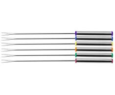 Fackelmann 48493-6 tenedores para fondue de acero inoxidable, 24 centÃ­metros