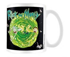 Rick & Morty Flotante Cat DimensiÃ³n Taza de cerÃ¡mica