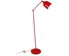 Aluminor MEKANO LS R - Lámpara de pie (metal), color rojo