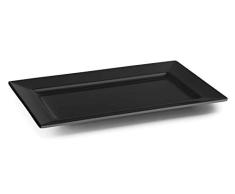 Lacor - 63543 - Bandeja Rectangular De Melamina Classic 30x21x3cm- Negro