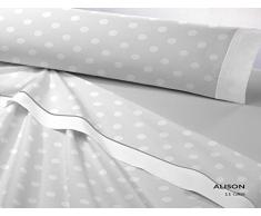 Franela Dart Alison Juego de Cama, Algodón, Gris, 135 x 200 cm