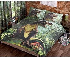 T Rex Colcha para Cama Individual de Funda de edredón Juego de Funda de y P/Dino Jurassic Ropa de Cama Funda de Dinosaurio
