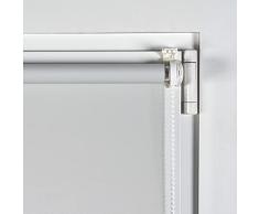 Estores Basic - Estor Opaco, Estor Enrollable instalaciÃ³n sin Tornillos, Ideal para Ventanas, Gris Claro, 150x180cm