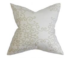 La Almohada Collection Fianna para cojÃn, diseño de Flores, de Madera de Abedul Blanco