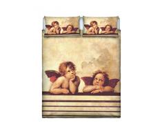 Sogni dAutore Set de Ropa de Cama (Hoja Plana 255x300cm + 2 Fundas Cojin 52x82cm con Solapa Interna), SD59, 100Â % AlgodÃ³n, Doble