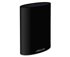 Arcos 794500 - Bloque universal para cuchillos hasta 20 cm - Hecho de elastÃ³mero termoplÃ¡stico 220 x 160 x 65 mm - Color negro, acero inoxidable y plÃ¡stico