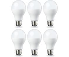AmazonBasics Bombilla LED Esférica E27, 14W (equivalente a 100W), Blanco Frío - 6 unidades