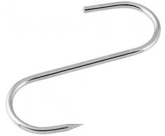 FM Professional Ganchos Carnicero 8Cm, Acero Inoxidable, Color INOX, 8,5cm 10 ud