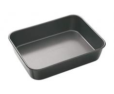 Kitchencraft Master Class Bandeja Asador Horno, Acero, Negro, 34 x 26 x 7 cm