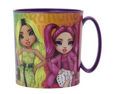 Stor Taza infantil de plÃ¡stico reutilizable para microondas de 350 ml de Rainbow High