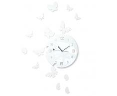 FLEXISTYLE Reloj de Pared, Blanco, 30 cm