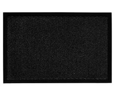 Felpudo para la Entrada, Antideslizante, Lavable, Poliamida, Color:antracito, Tamaño:60 x 80 cm