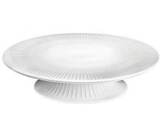 HAK Kähler Hammershoi Plato para Tartas, Porcelana, Blanco